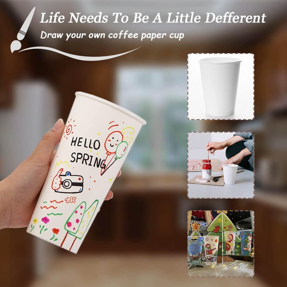 Lamosi 300 Pack Paper Cups 8 oz