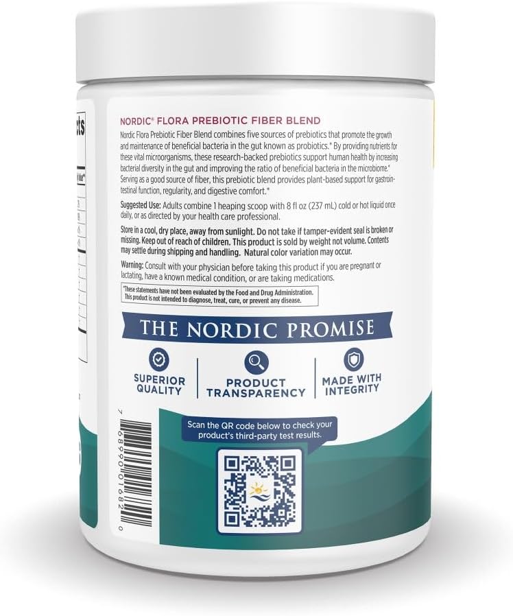 Nordic Flora Prebiotic Powder 204 Grams Unflavored