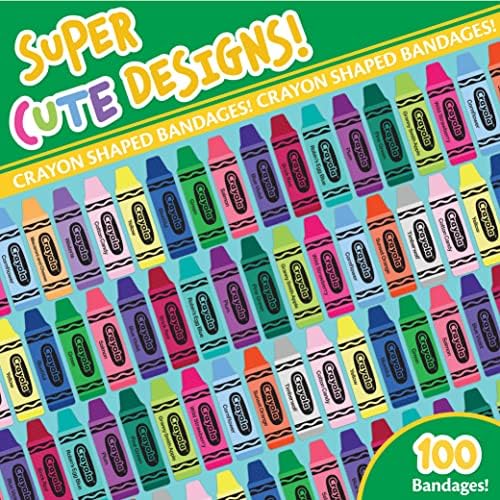 Crayola Shaped Kids Bandages 100 CT