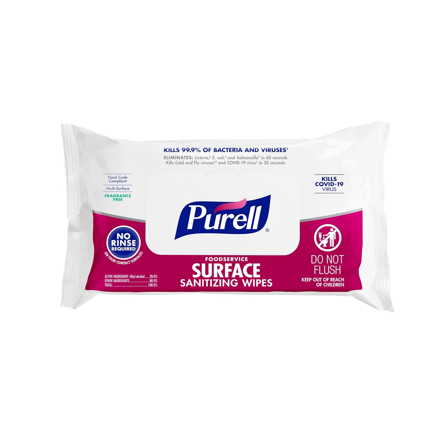 PURELL Foodservice Surface Wipes 72 Count