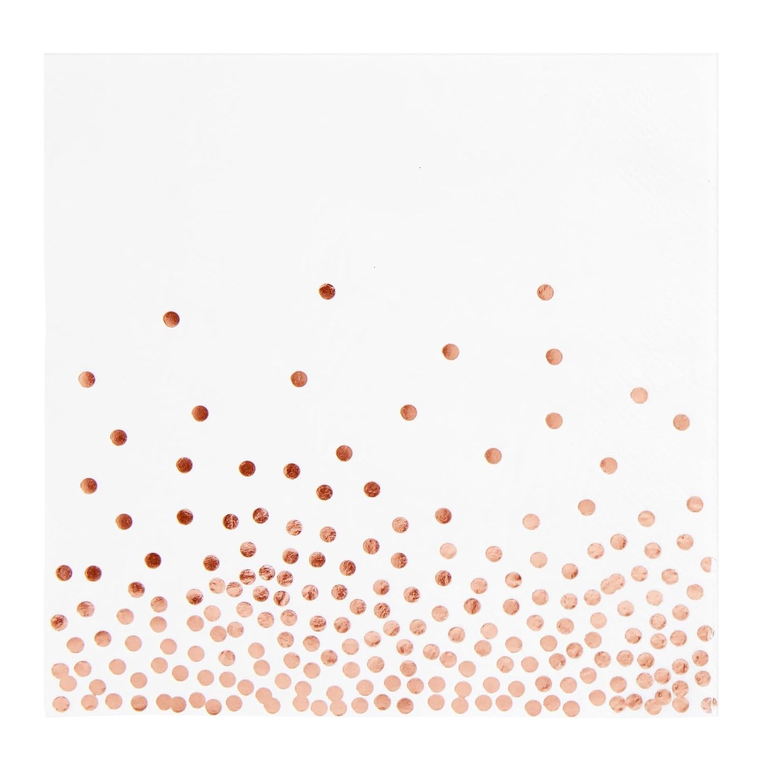 Juvale 50 Pack Disposable Rose Gold Napkins 65 Inch 3 Ply