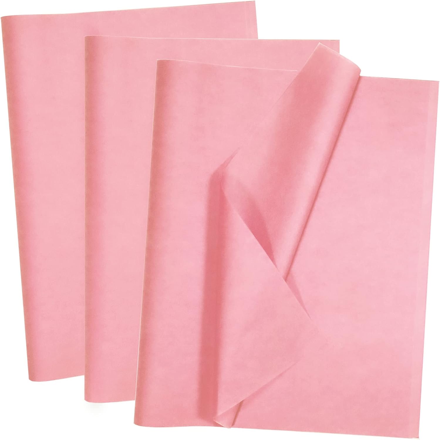 100 Sheets Pink Tissue Paper for Wrapping and Crafting