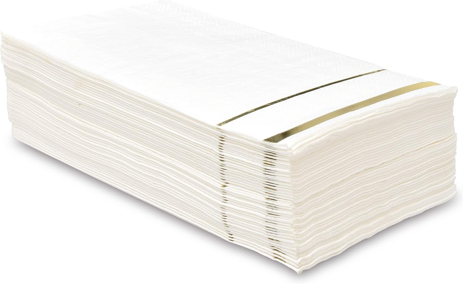 Gift Boutique 100 Gold Trim Lined Napkins Elegant Dinner Party Use