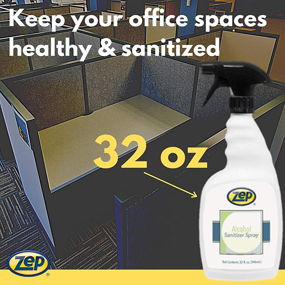 Zep Alcohol Hand Sanitizer Spray 32 oz Case of 12