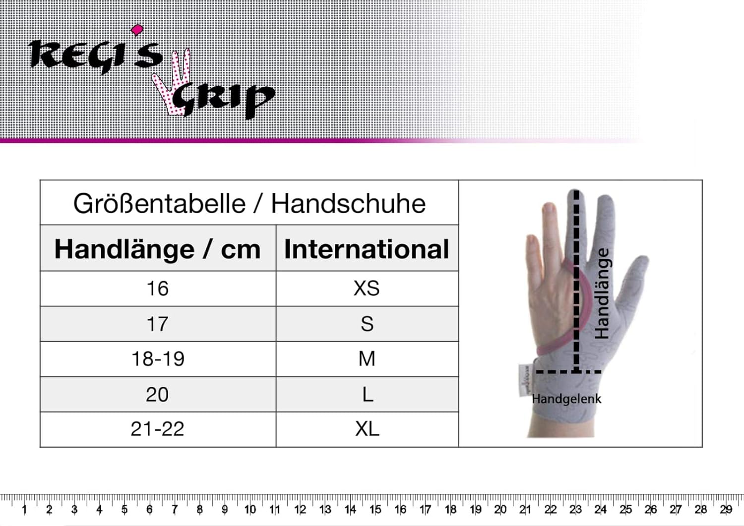 Regis Grip Gloves Pink Flowers 1 Count