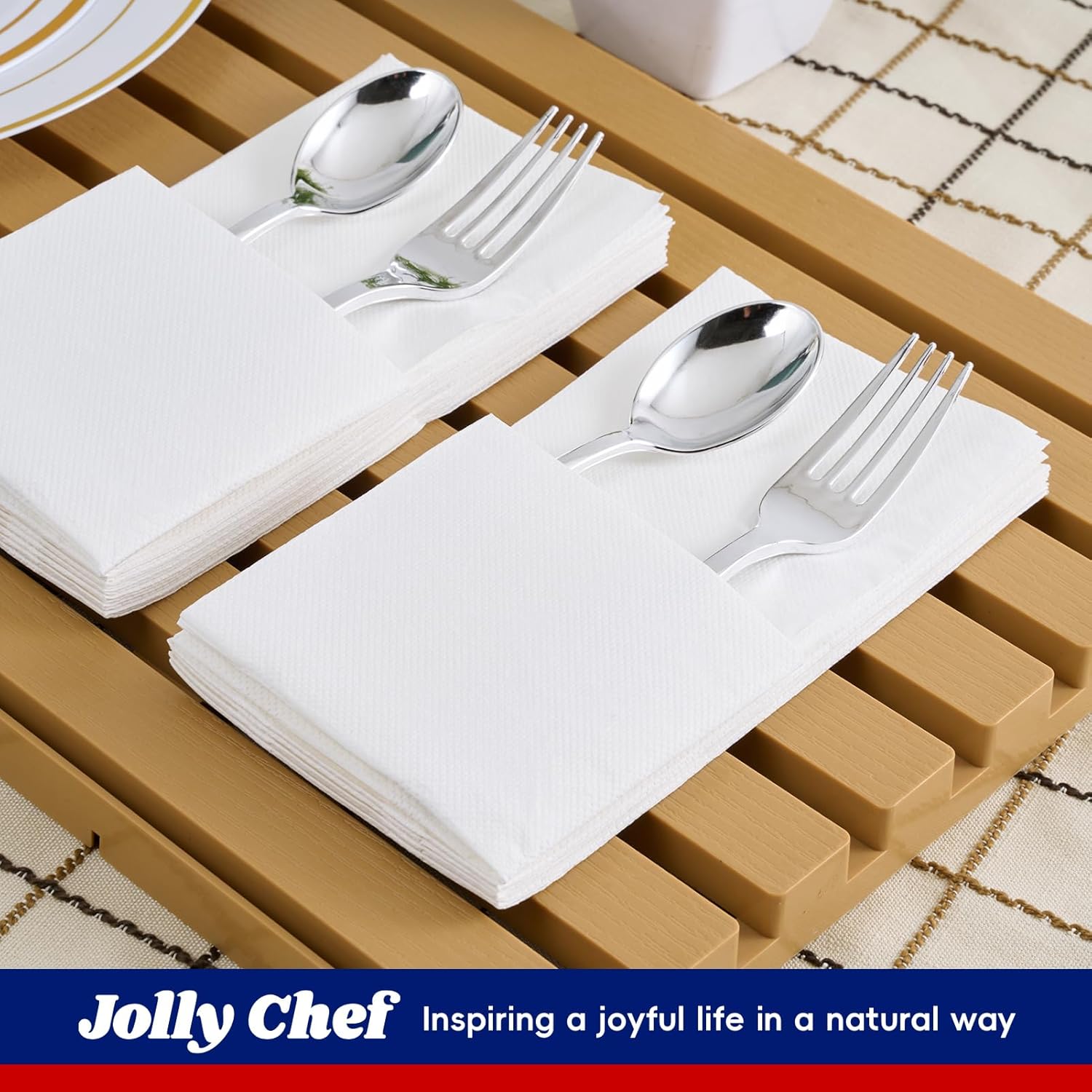 JOLLY CHEF 400 Pack Disposable Paper Napkins