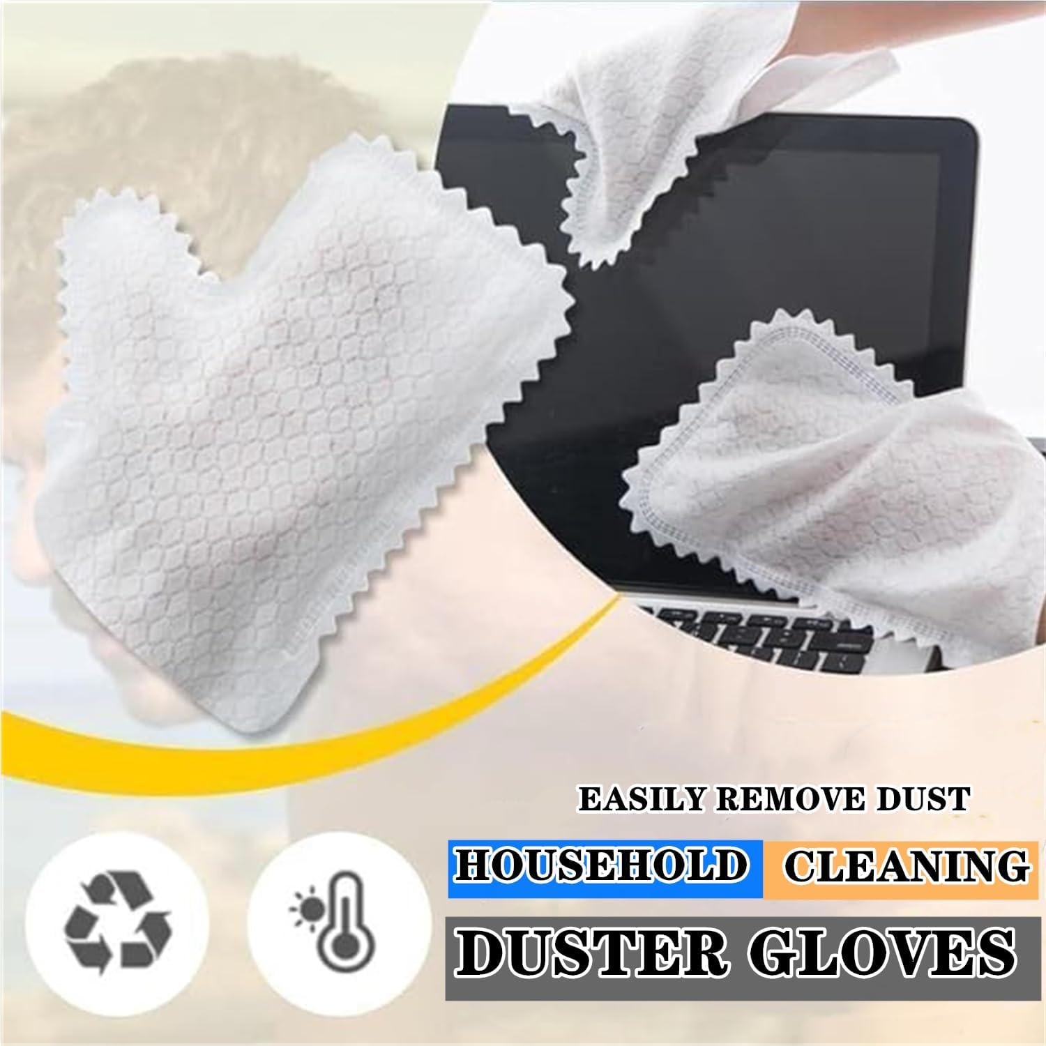 Multi-Purpose Washable Dusting Gloves for Kitchen and Home Cleaning