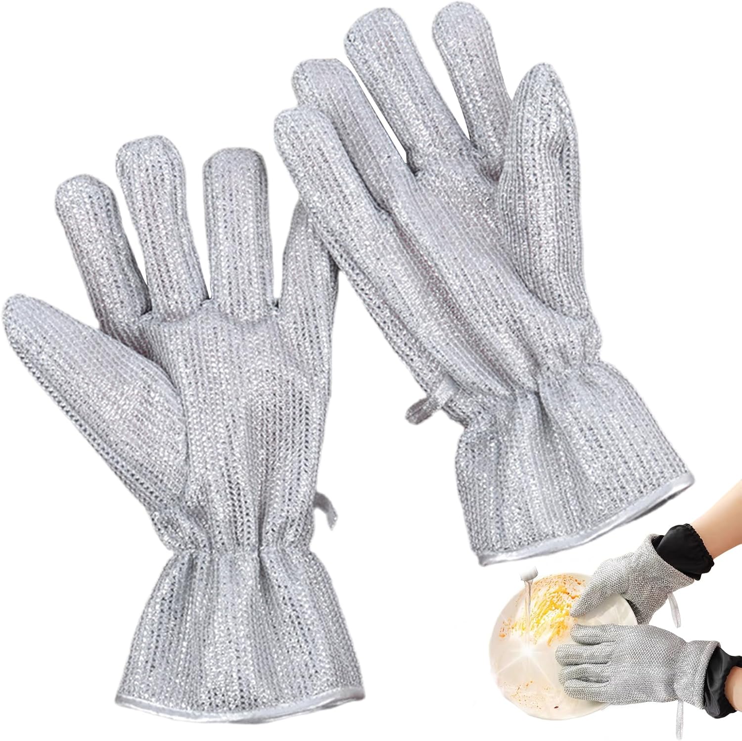 TRISTO Heat Resistant Kitchen Gloves for Cleaning