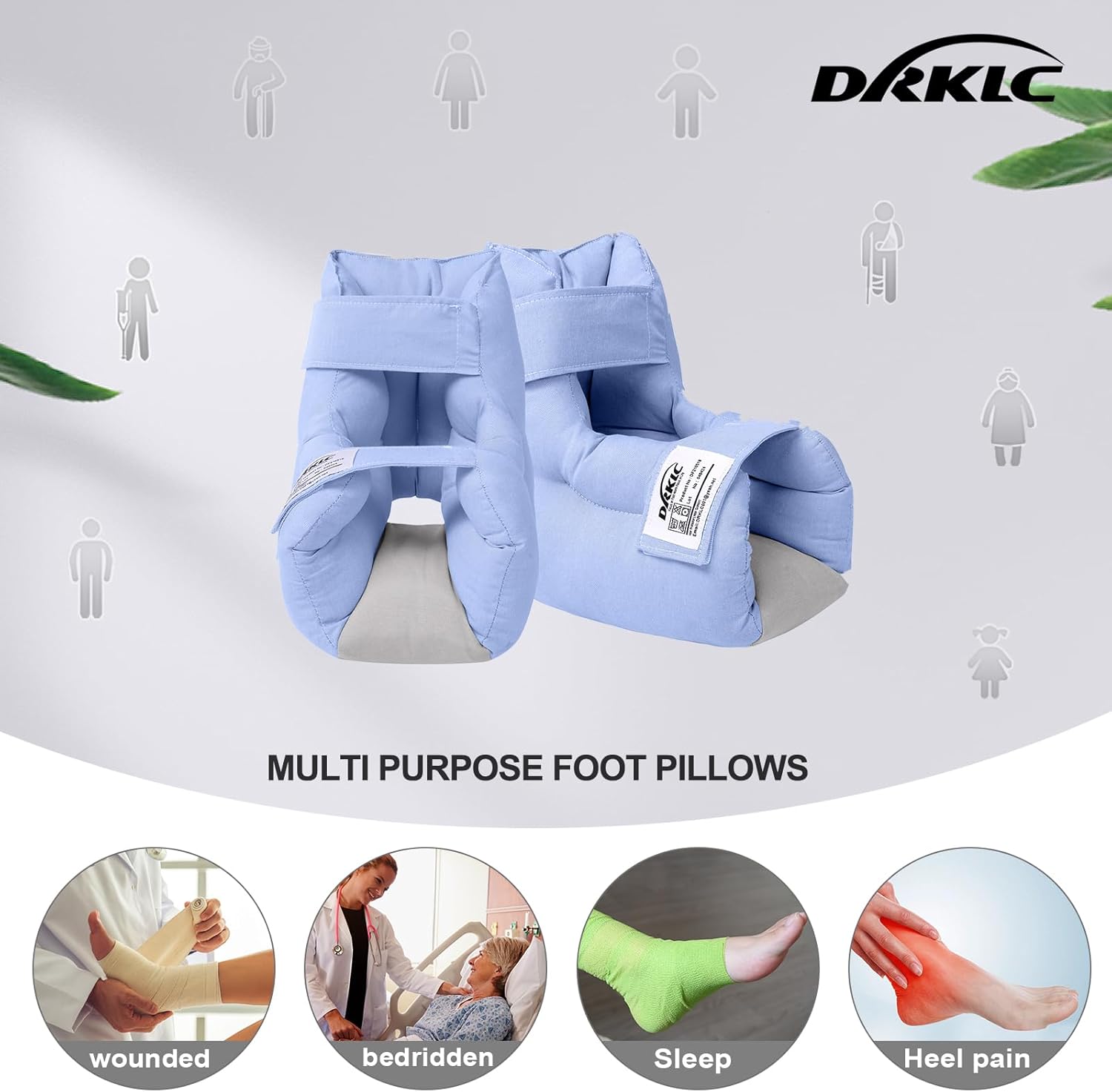 DRKLC Heel Protector Cushion Pillow for Pressure Relief