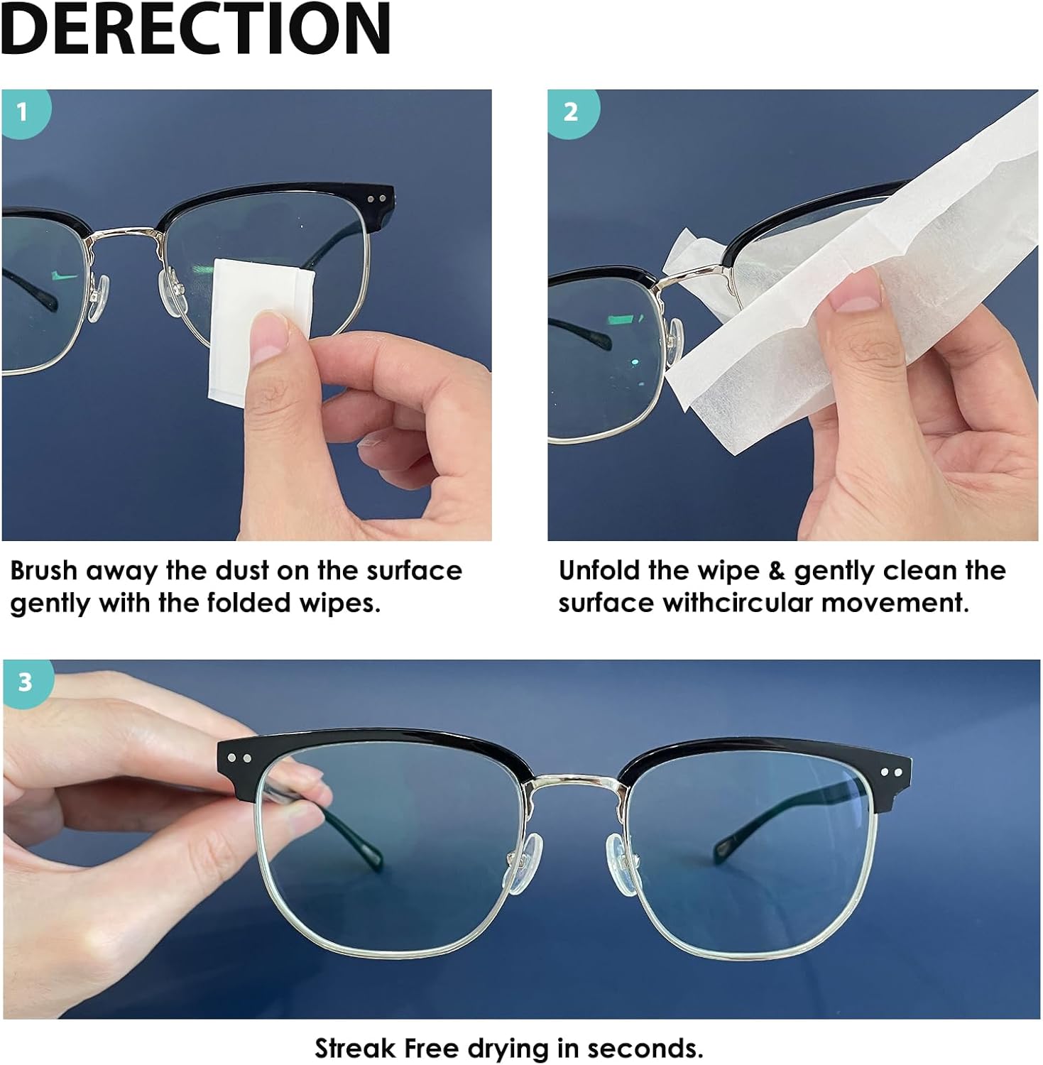 200 Count Lens Wipes for Eyeglasses and Sunglasses