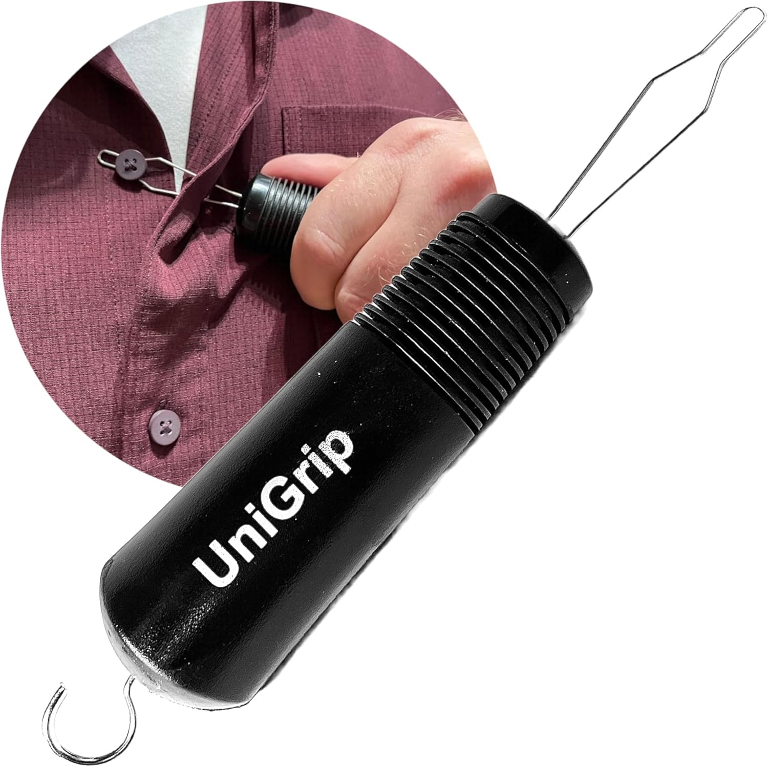 UniGrip 2 in 1 Button Hook and Zipper Pull