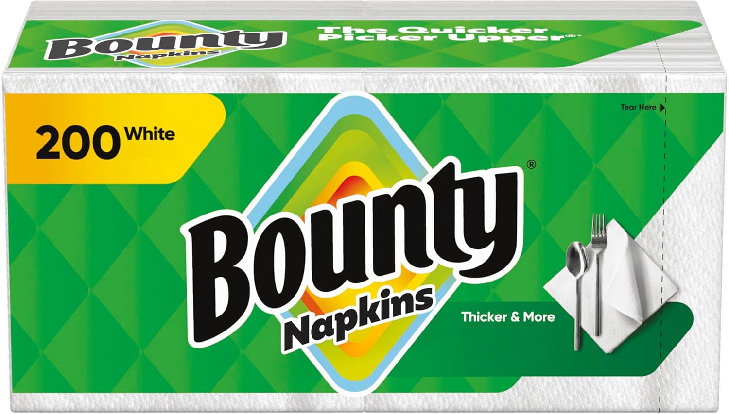 Bounty Quilted Napkins 1210x12 White 200Pack