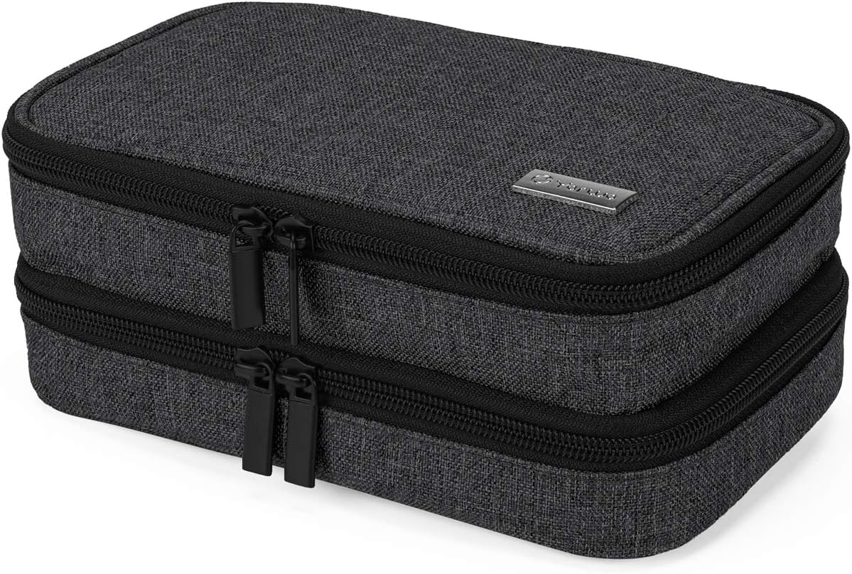 Yarwo Insulin Cooler Travel Case with 4 Ice Packs Black