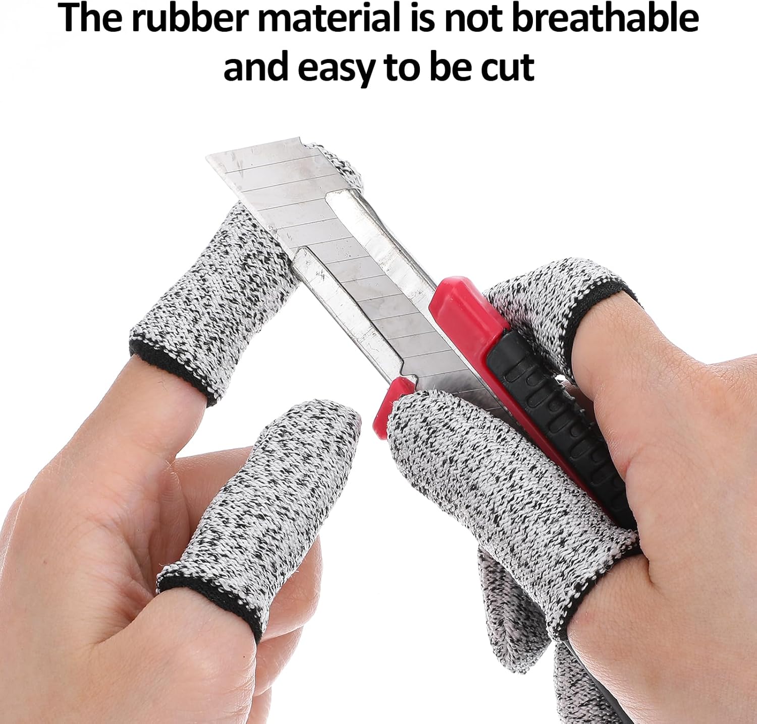 Sibba Cut Resistant Finger Cots 20Pcs Reusable Protector Gloves