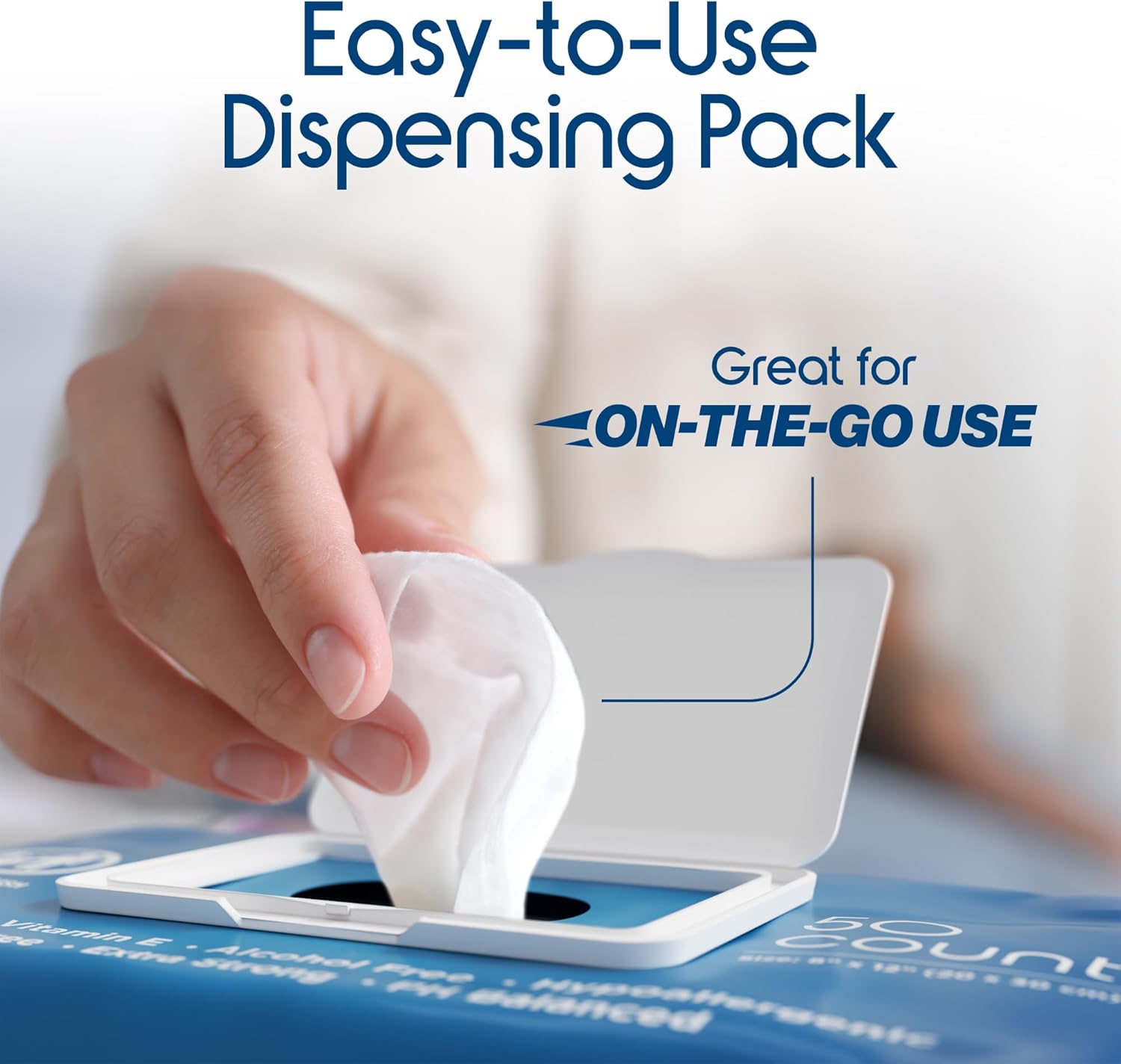 Inspire Adult Wet Wipes Oversized 8x12 Inches Pack of 8