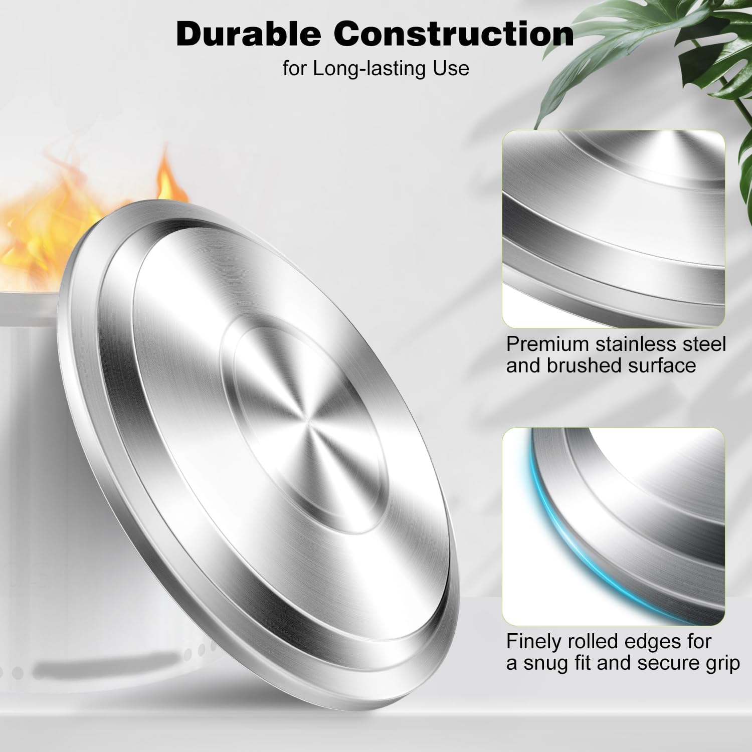 Hipiere 195 Inch Fire Pit Lid for Solo Stove Bonfire 10 20