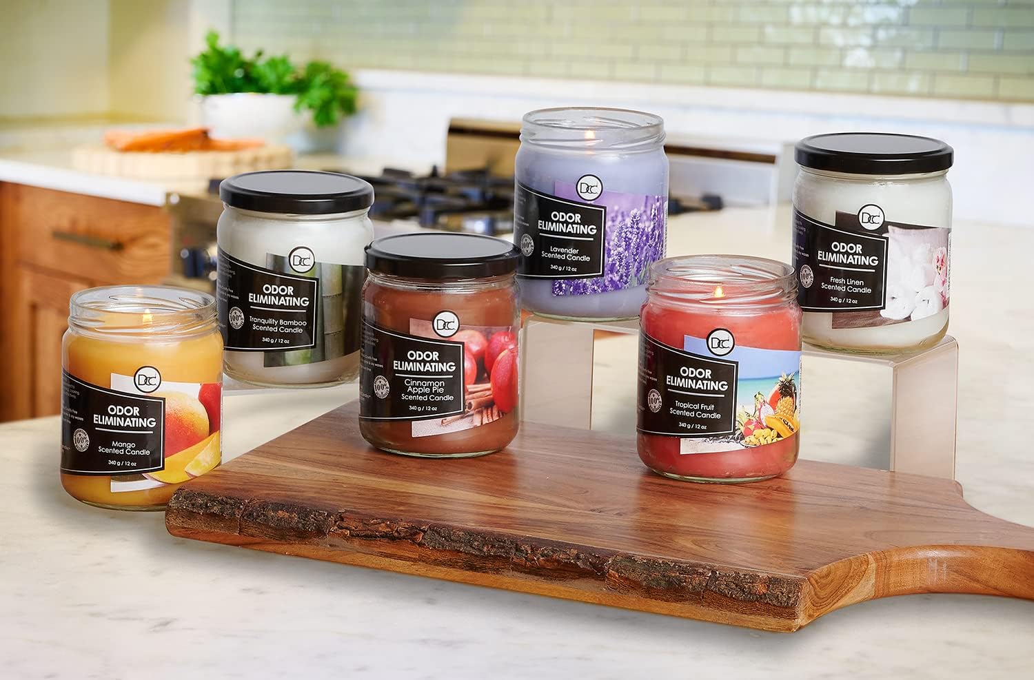 Bamboo Odor Eliminating Highly Fragranced Candle