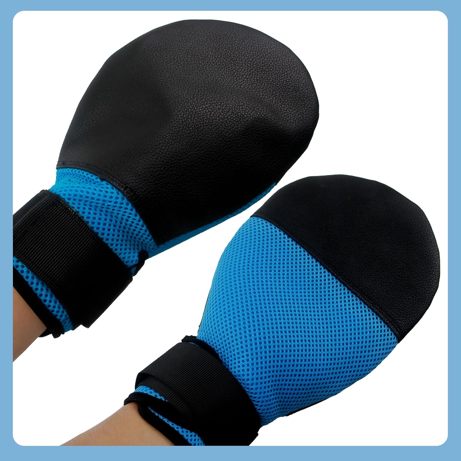Dementia Restraint Gloves 2Pcs Reusable Hand Mitts for Elderly Patients