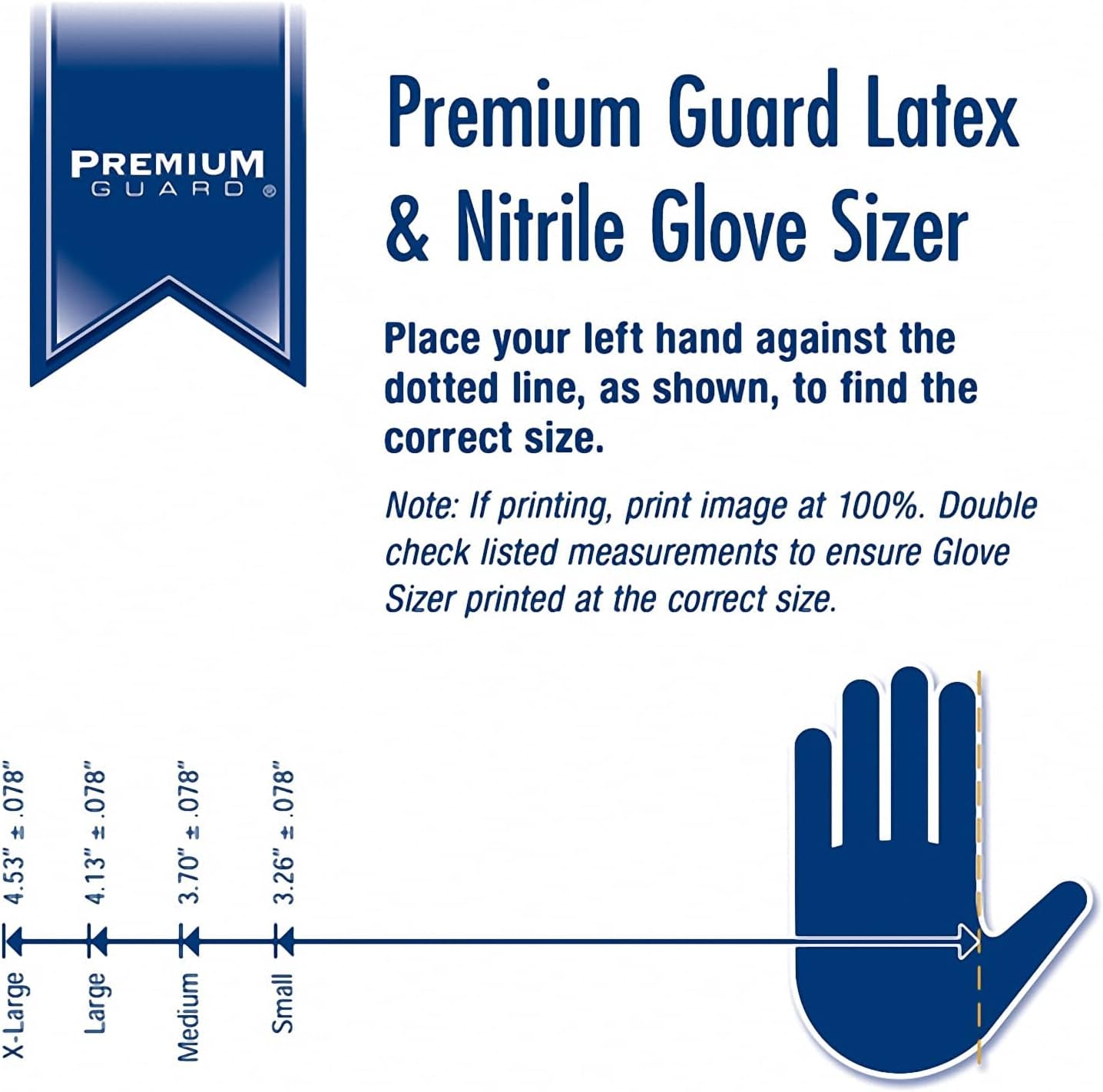 Premium Guard Disposable Latex Gloves XL 100 per Box