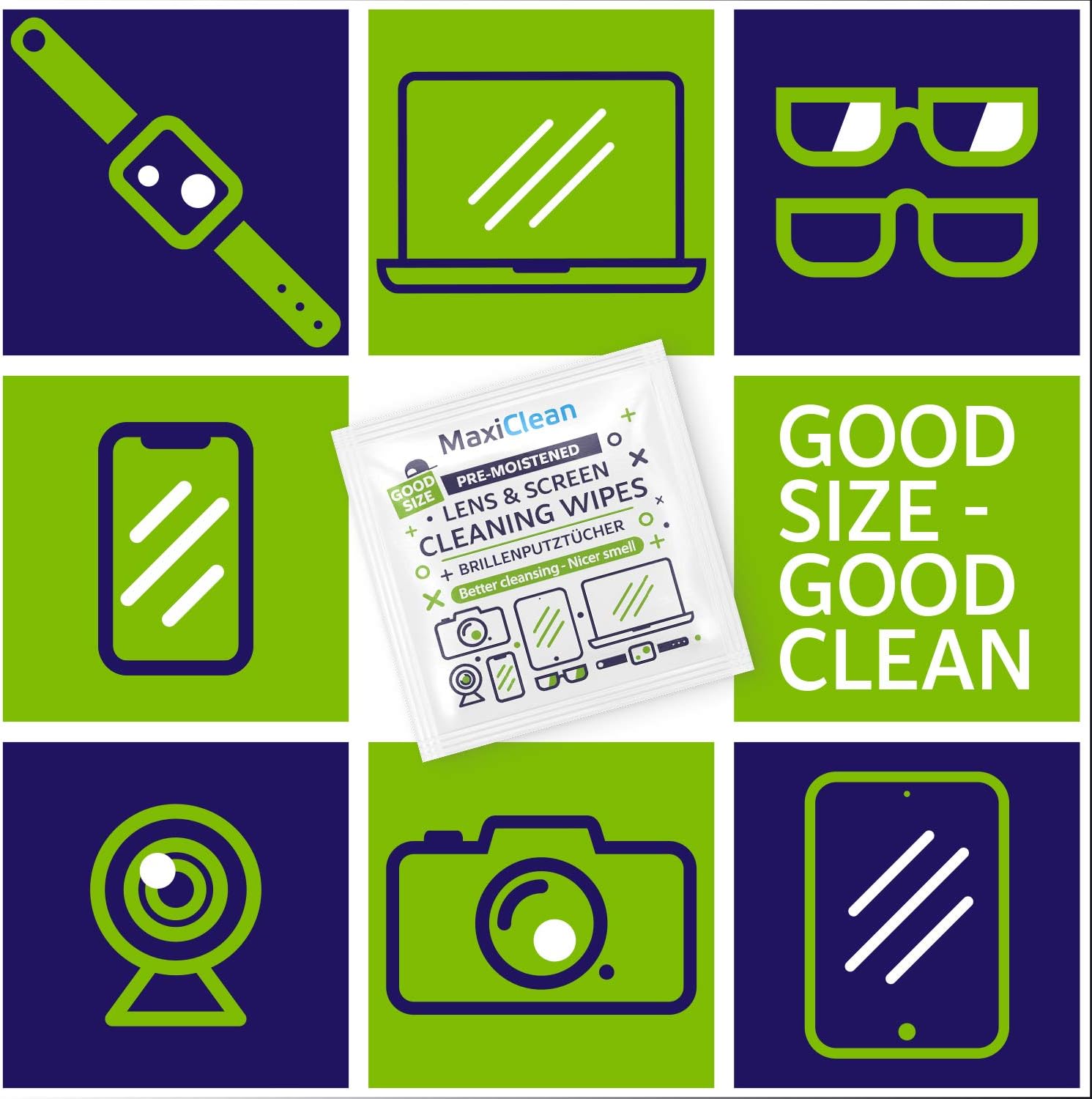 440 Pack Lens Wipes for Eyeglasses and Screens