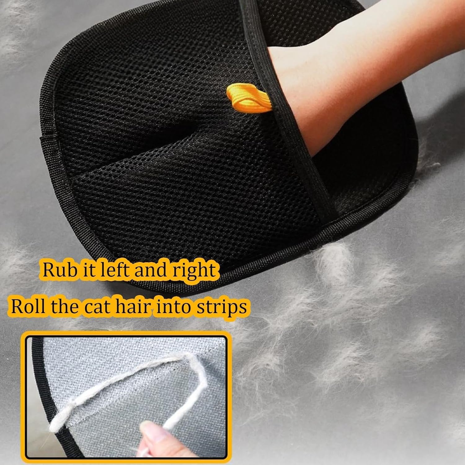 Static Removal Pet Hair Grooming Gloves for Dogs and Cats