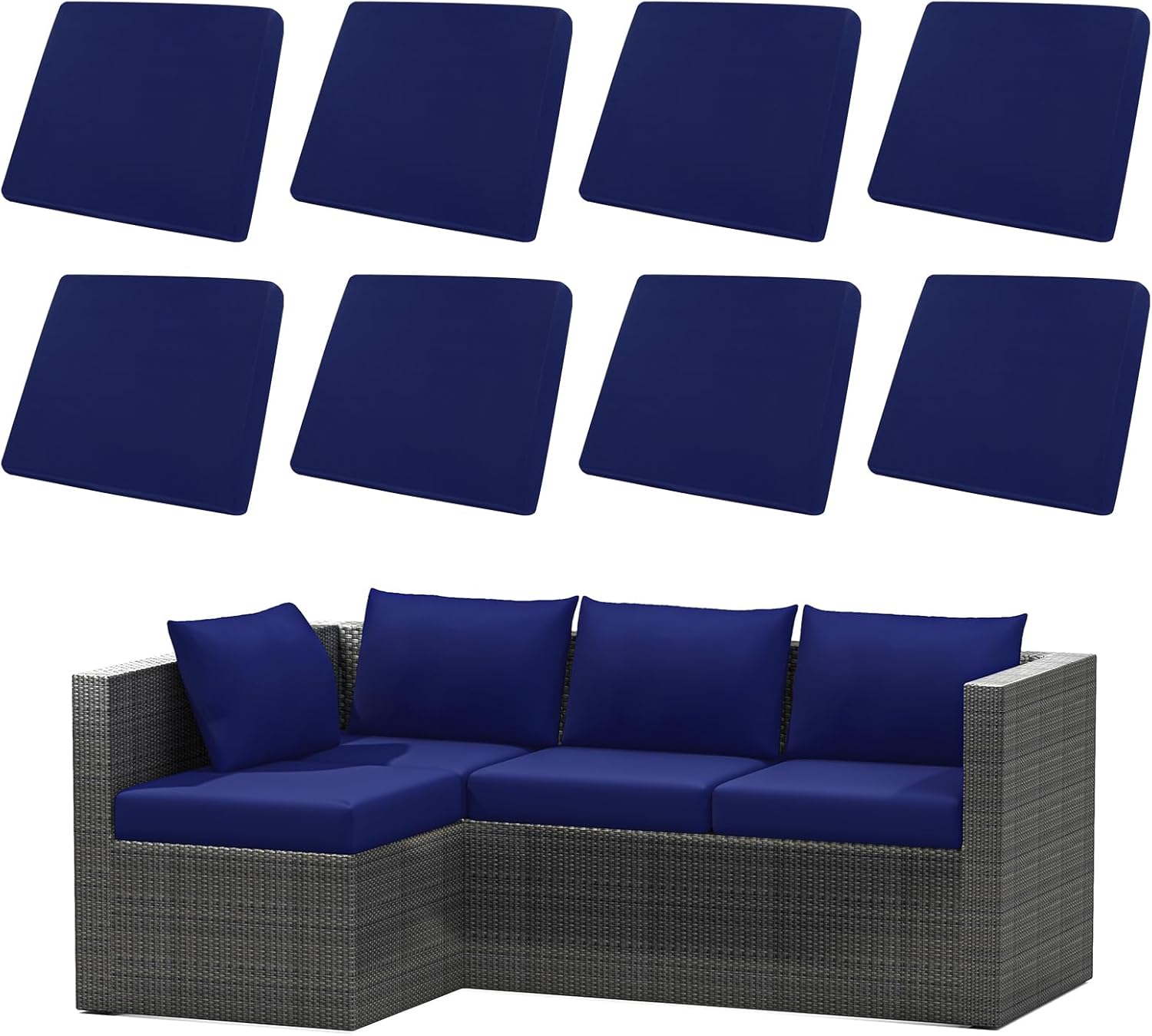 UArtlines 8Pcs Stretch Cushion Covers Replacement