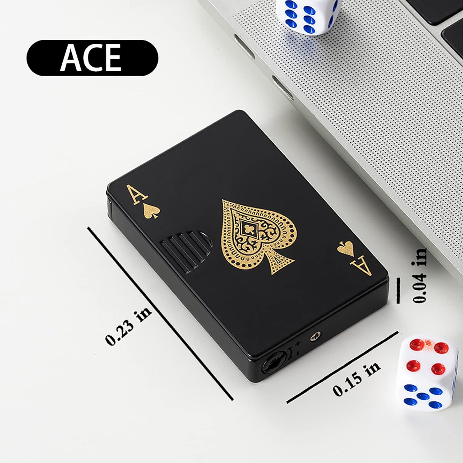 Jet Torch Lighter with Ace Card Design