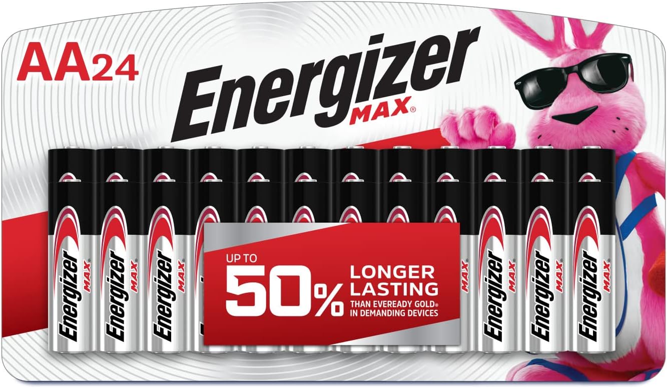 Energizer MAX AA Alkaline Batteries 24 Count