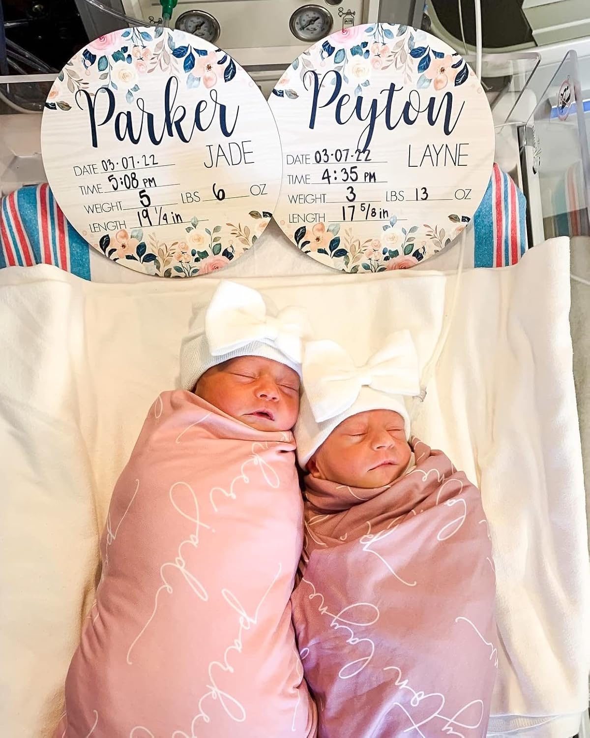 Personalized Birth Stat Sign for Newborn Baby
