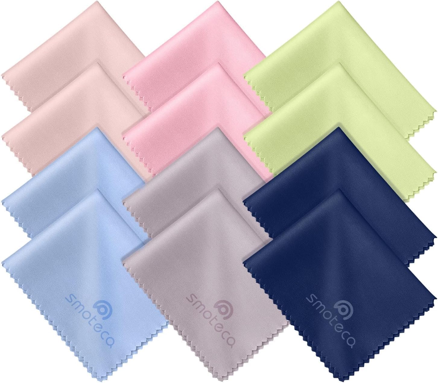 SmoTecQ 12 Pack Premium Microfiber Cloths
