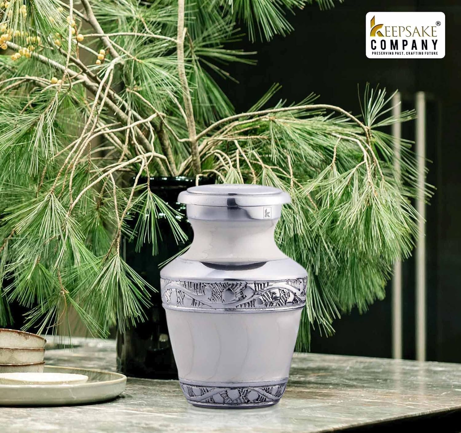 Little Urns for Human Ashes White - Small Urn for Cremation