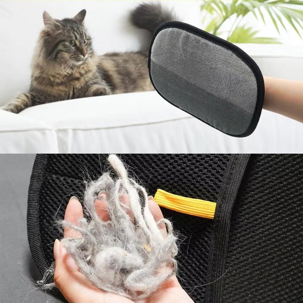 Aimery Double-Sided Pet Grooming Gloves Static Removal