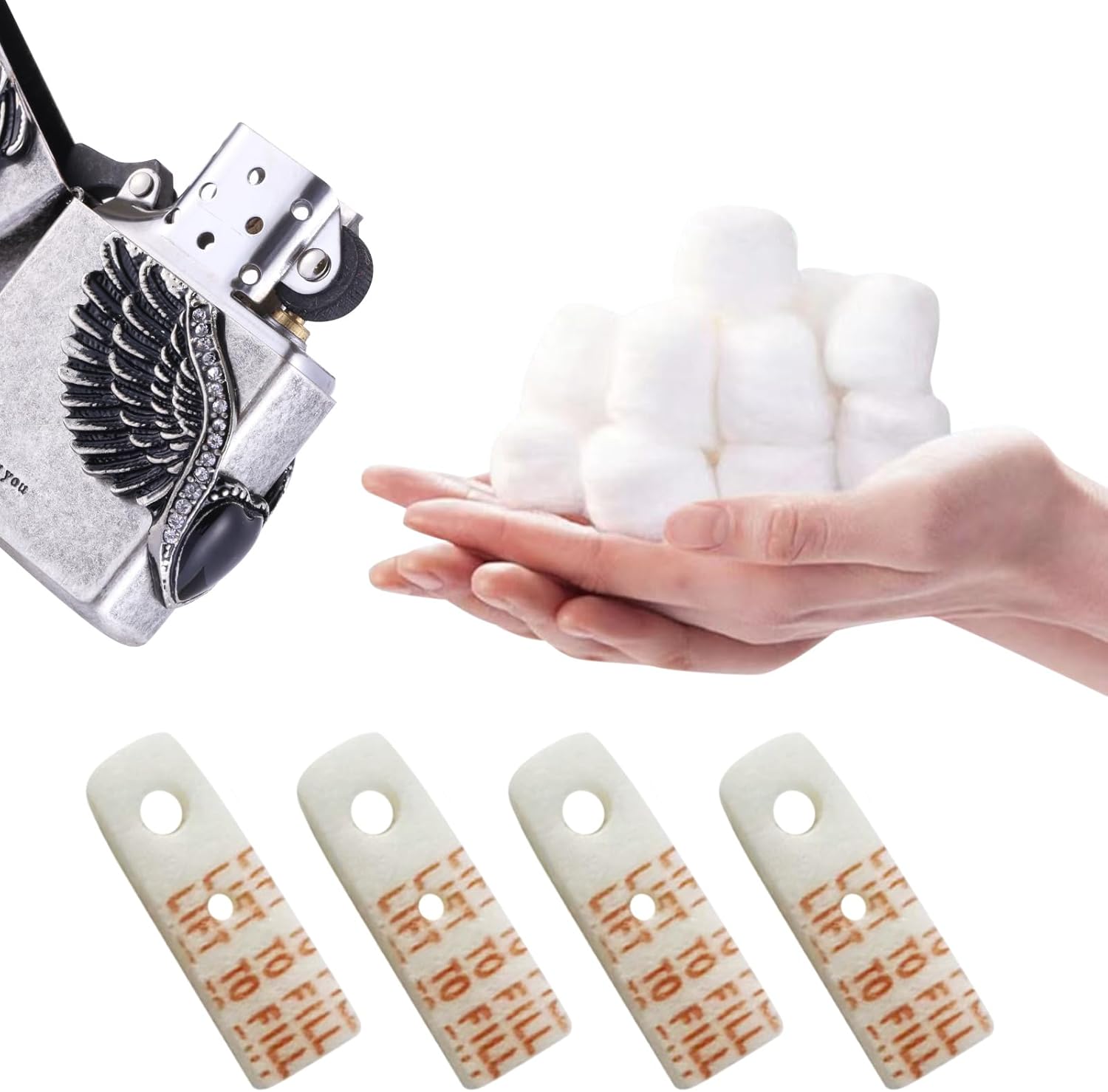 Universal Lighter Repair Kit with Wicks and Flints