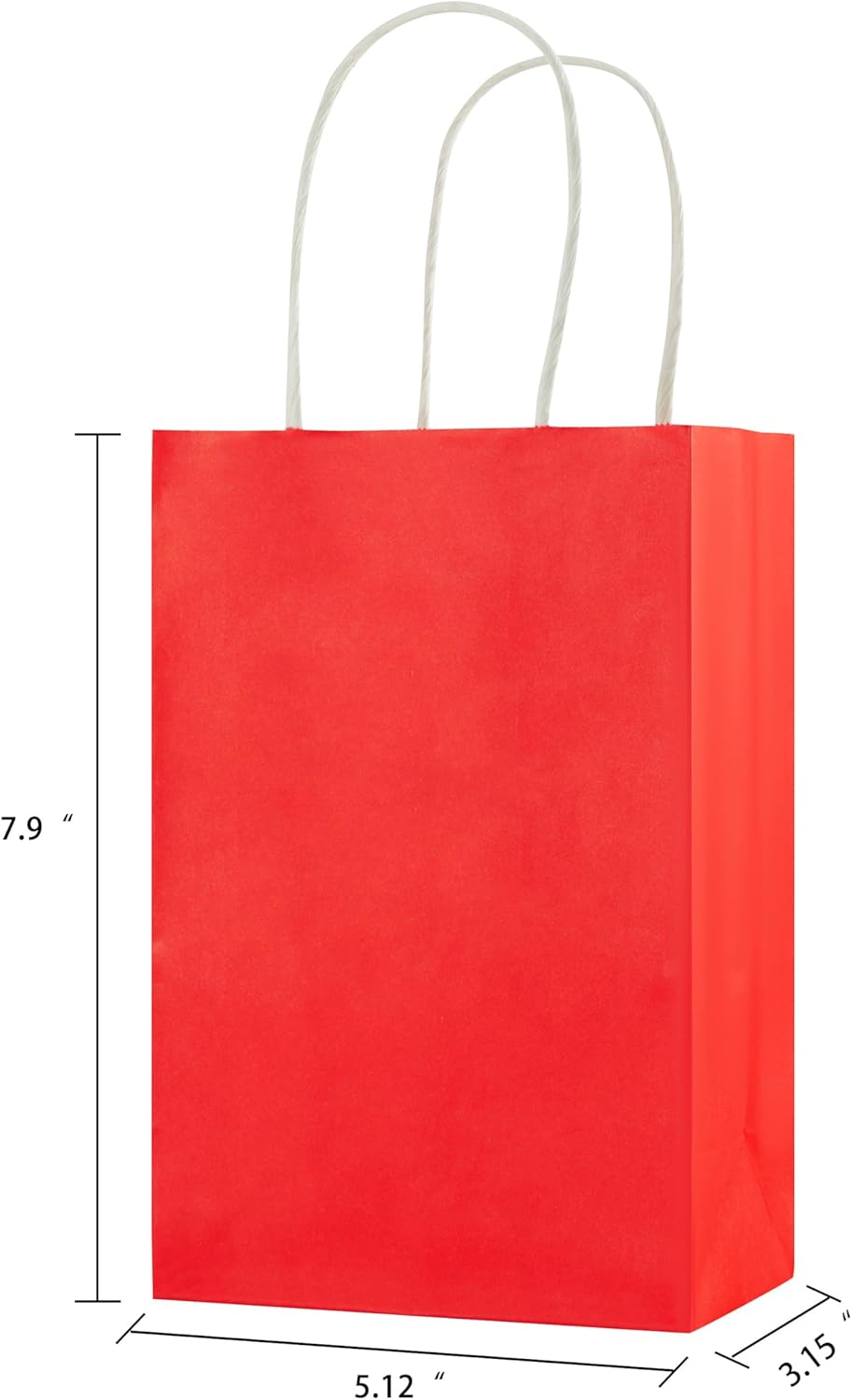 SUNCOLOR 24-Pack Rainbow Gift Bags with Handles