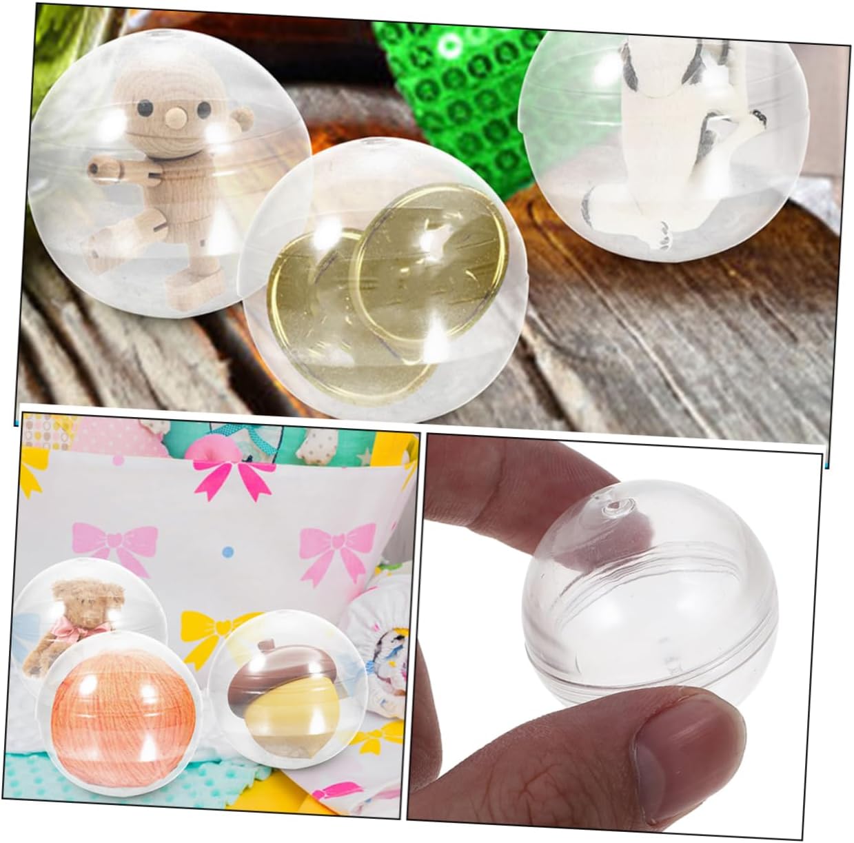 BESTonZON 25pcs Vending Machine Round Fillable Party Favors