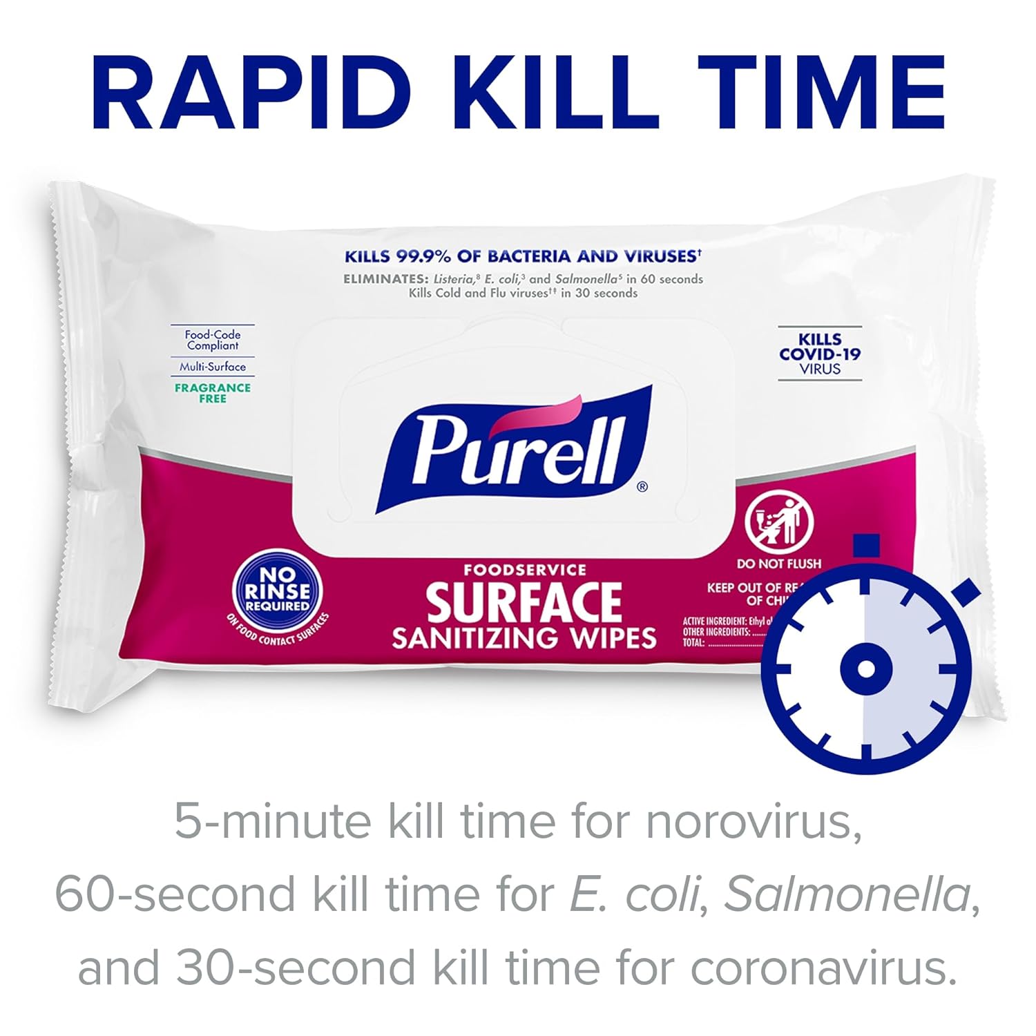 PURELL Foodservice Surface Wipes 72 Count