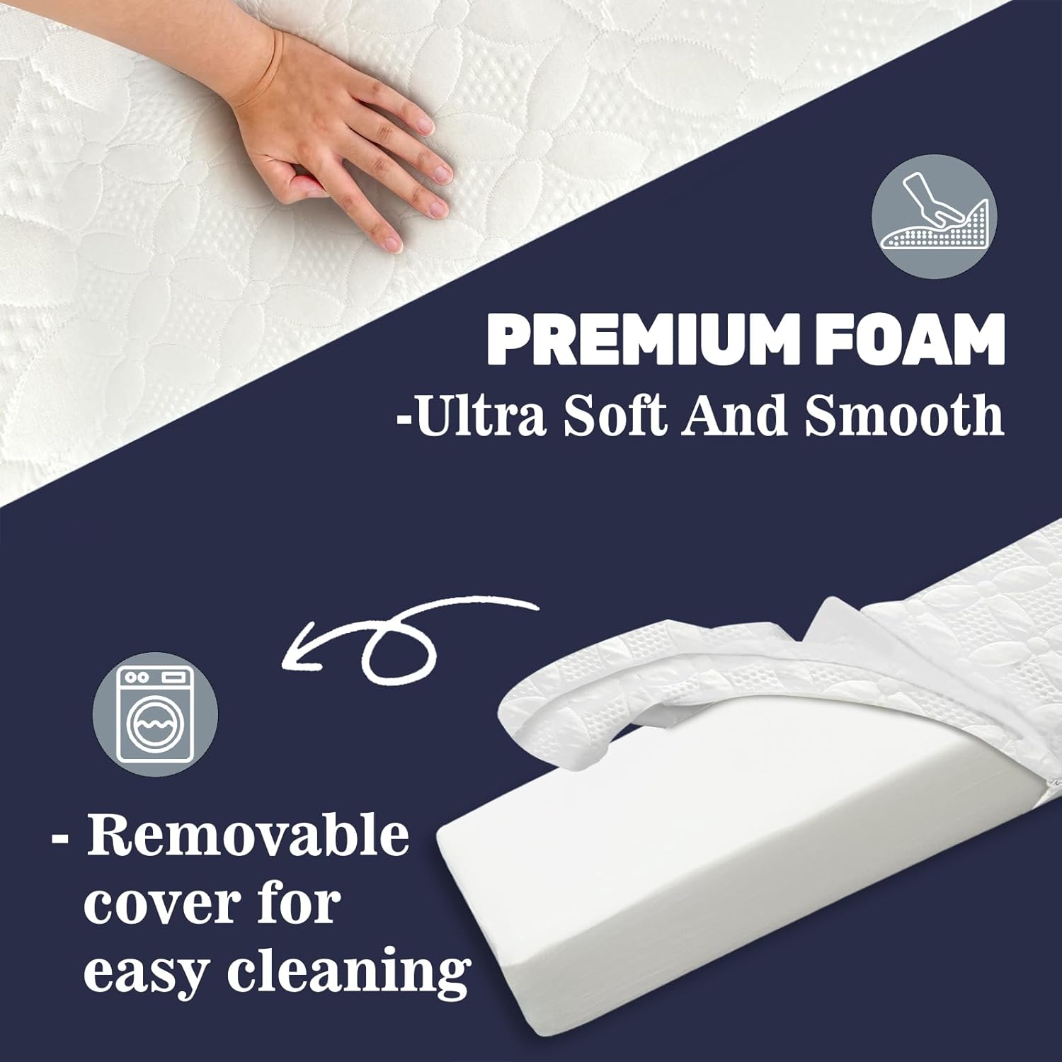 Asatdd Bed Wedge Pillow Headboard Gap Filler