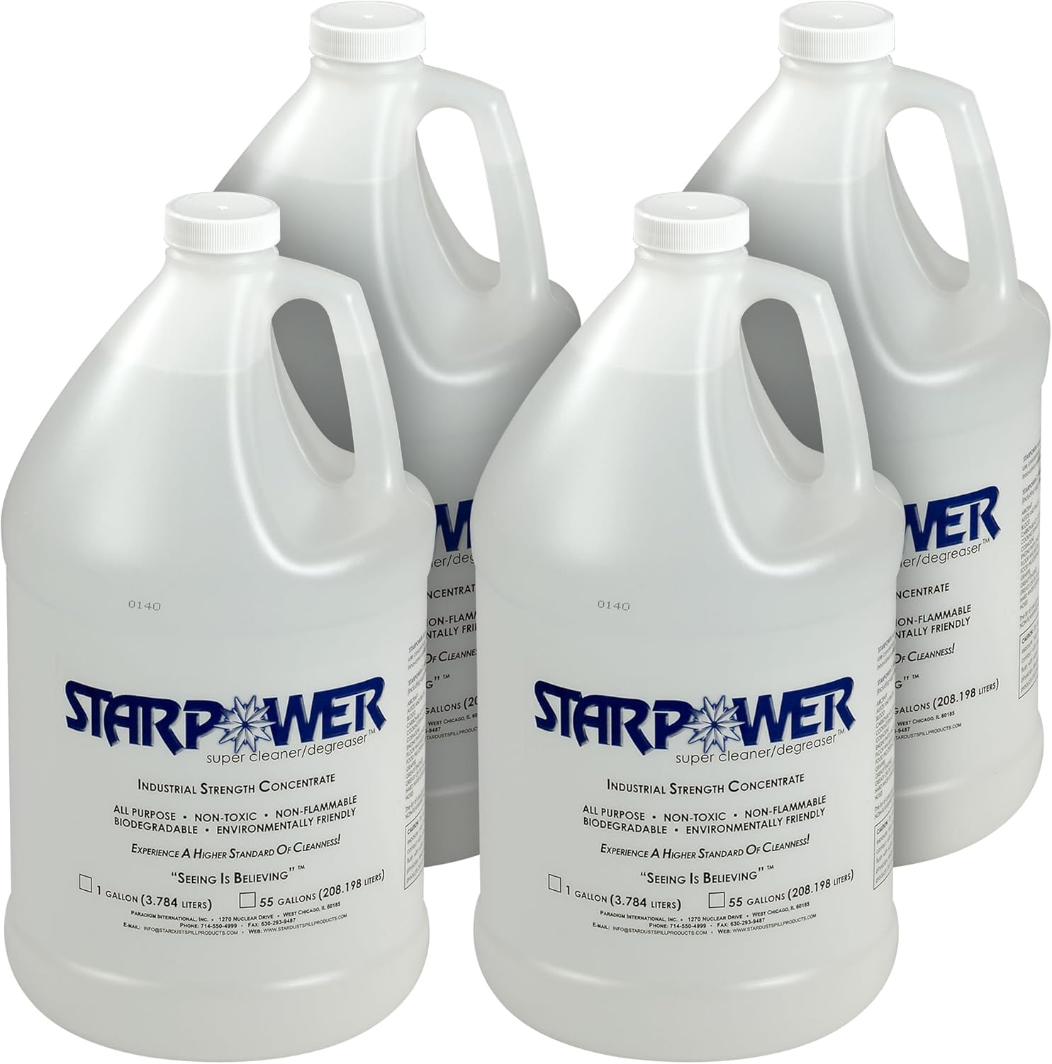 STARPOWER Super Cleaner Degreaser Concentrate - 1 Gallon Case of 4