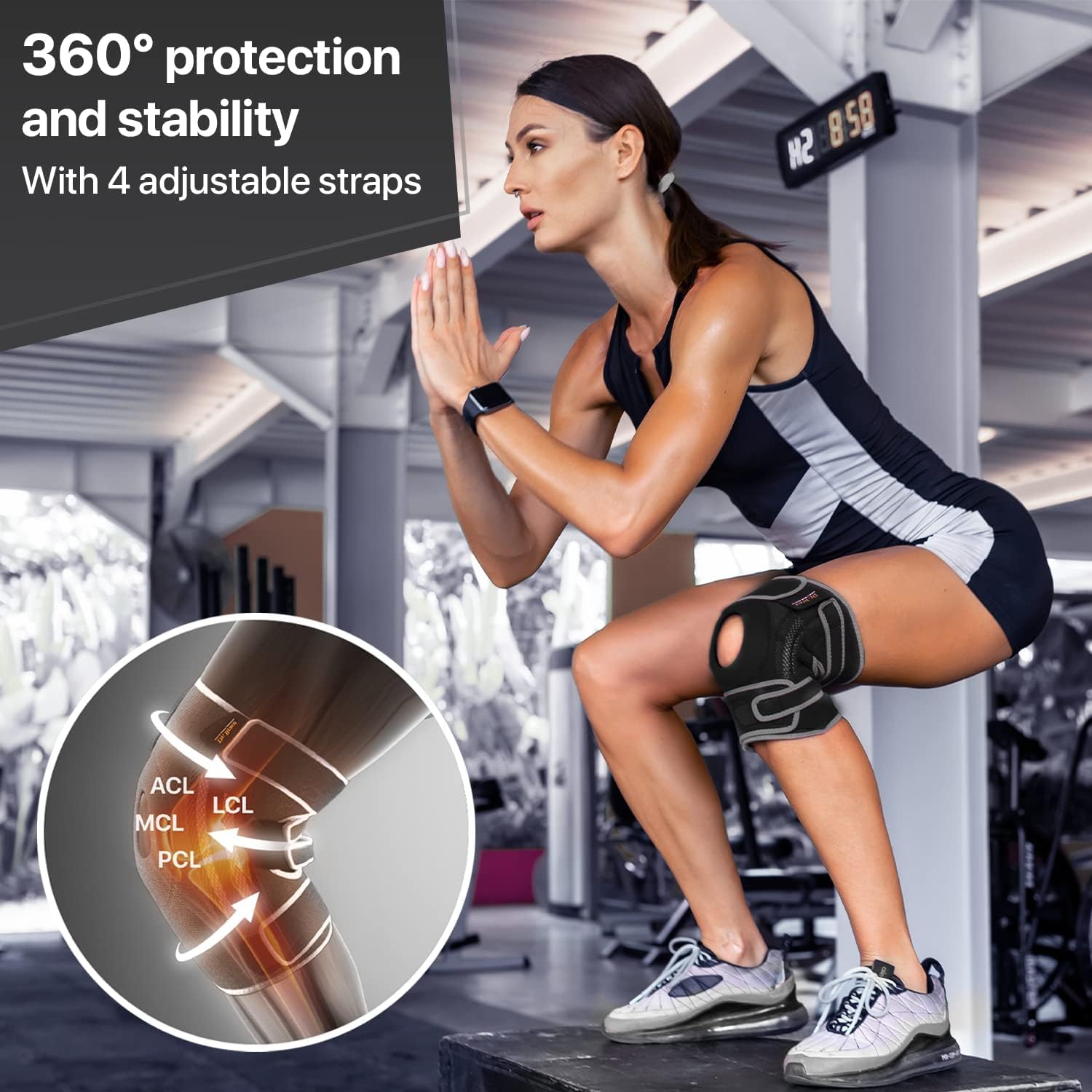 DR BRACE Elite Knee Brace with Side Stabilizers for Maximum Support