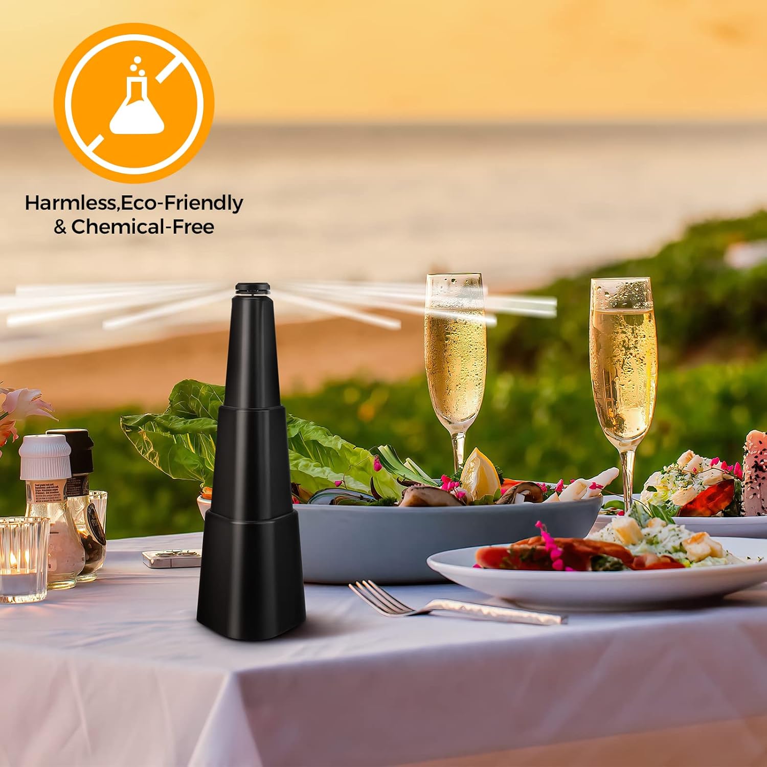 PIMAG Fly Fans for Tables 4-Pack Battery Powered