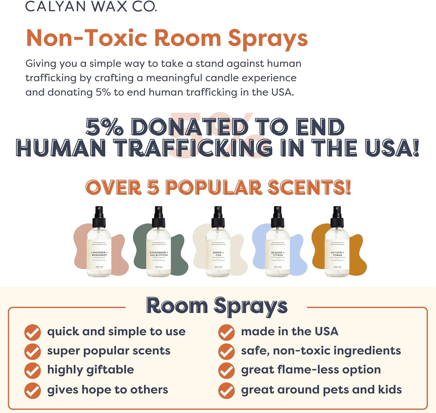 Calyan Wax Co Non Toxic Room Spray 4fl oz
