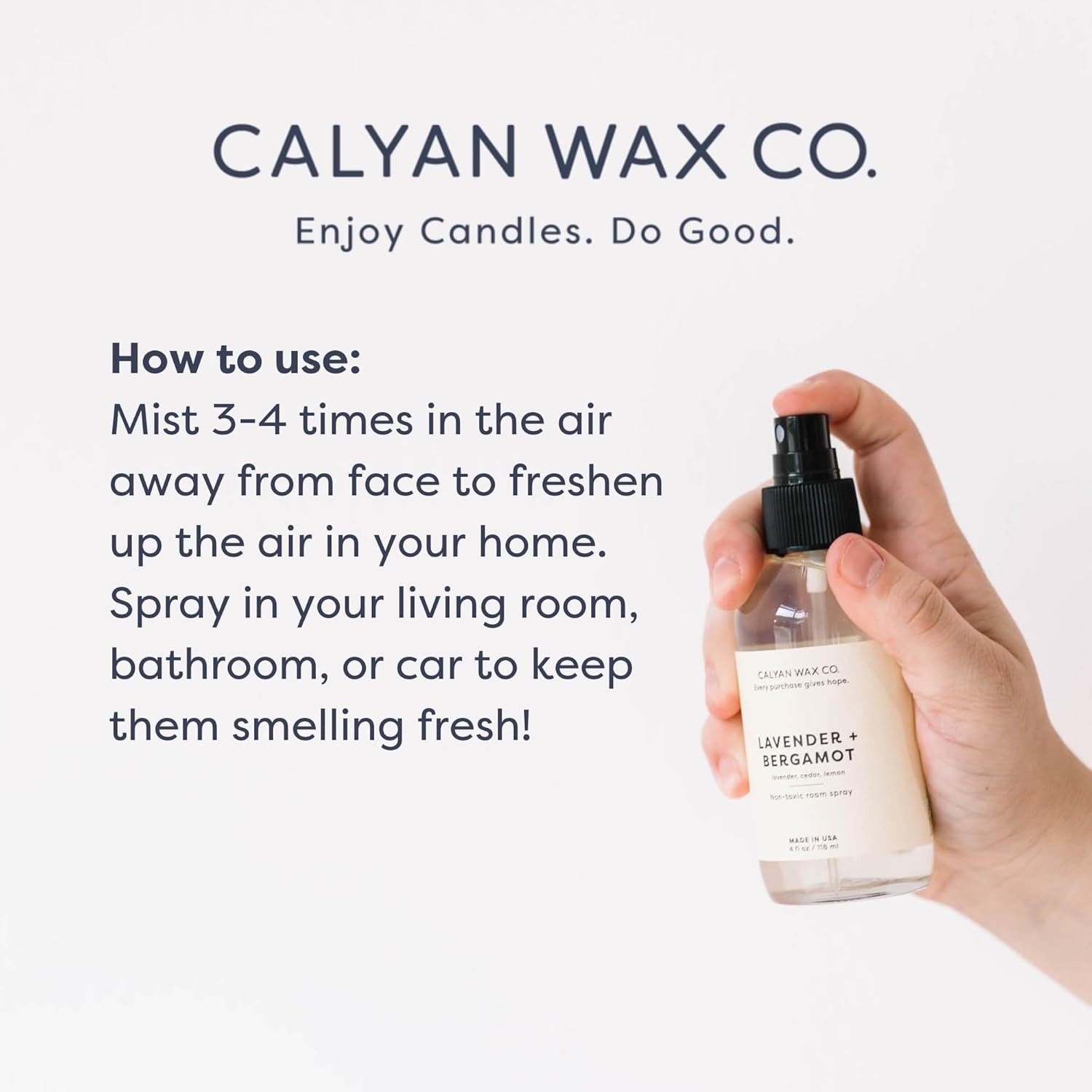 Calyan Wax Co Non Toxic Room Spray 4fl oz