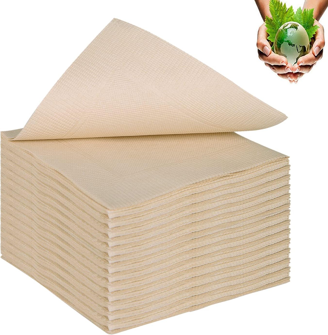 200 Count Compostable Cocktail Napkins for All Occasions