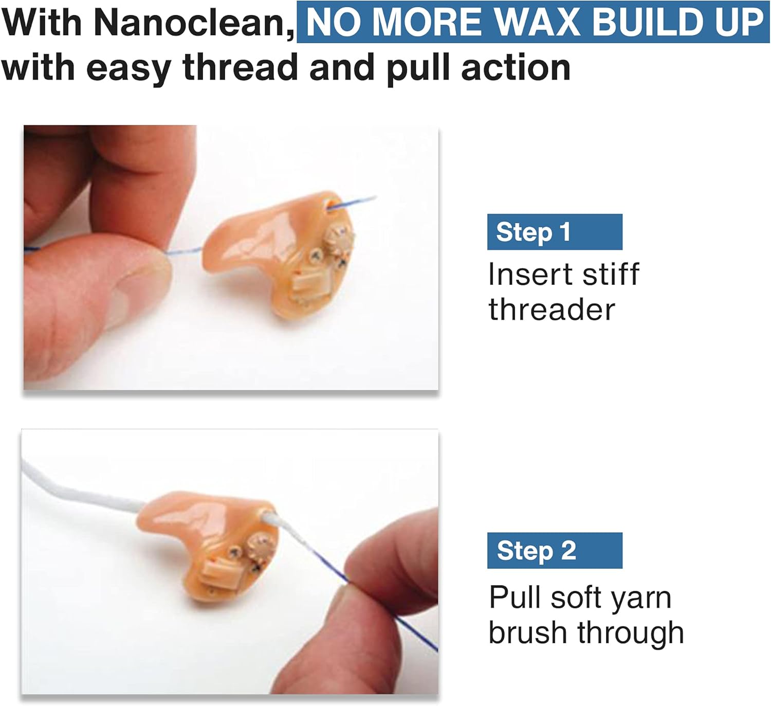 All-in-1 Hearing Aid Cleaning Kit with 100 Strands