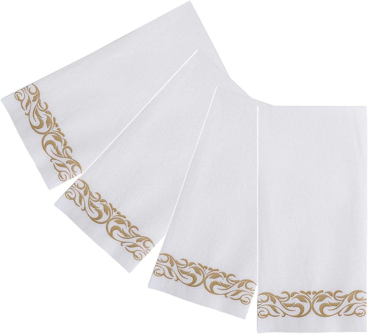FOCUSLINE 100 Linen Feel Bathroom Napkins - Gold 12x17