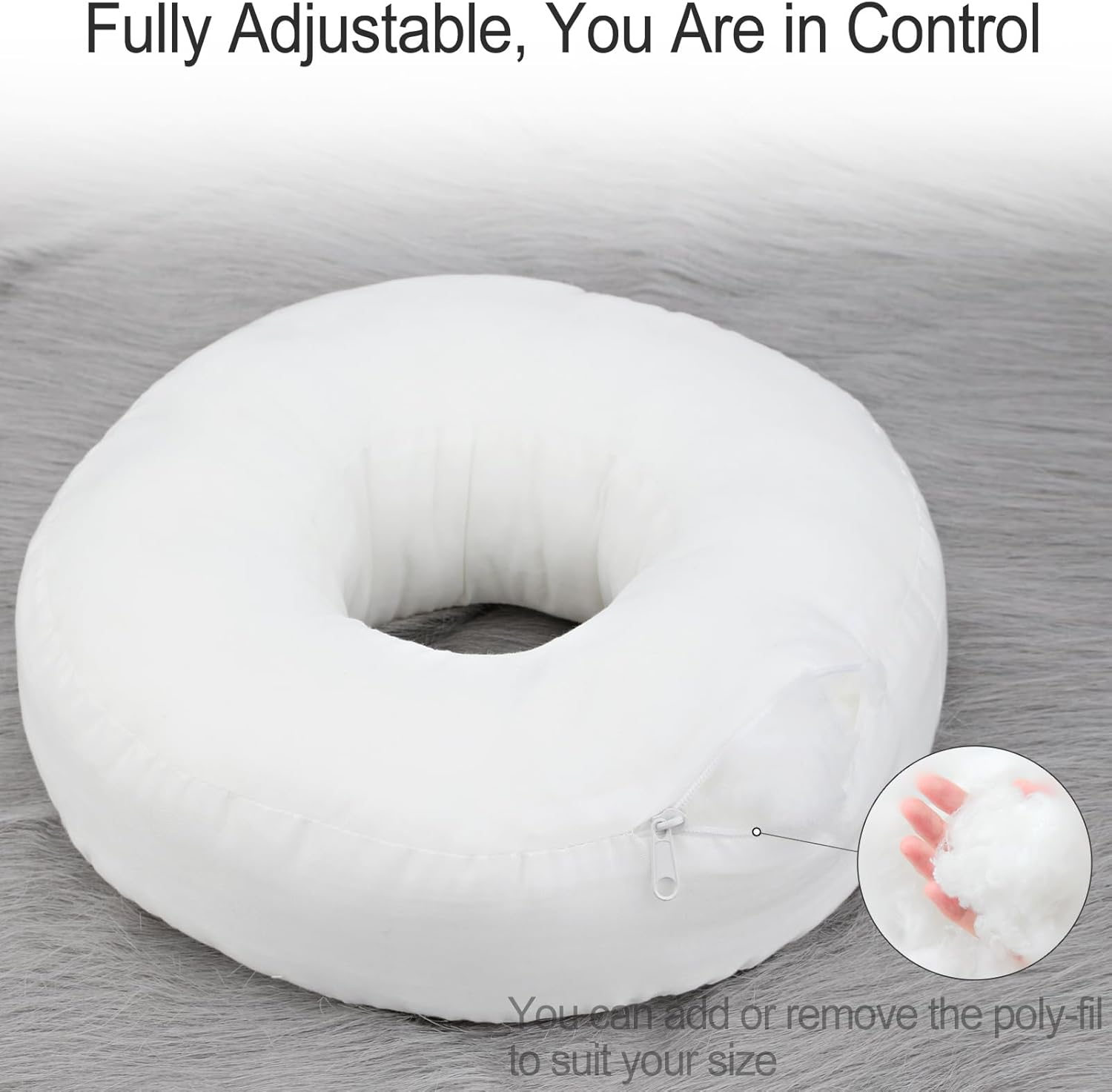 Washable Silky Satin Ear Pillow with Removable Case for Ear Pain Relief