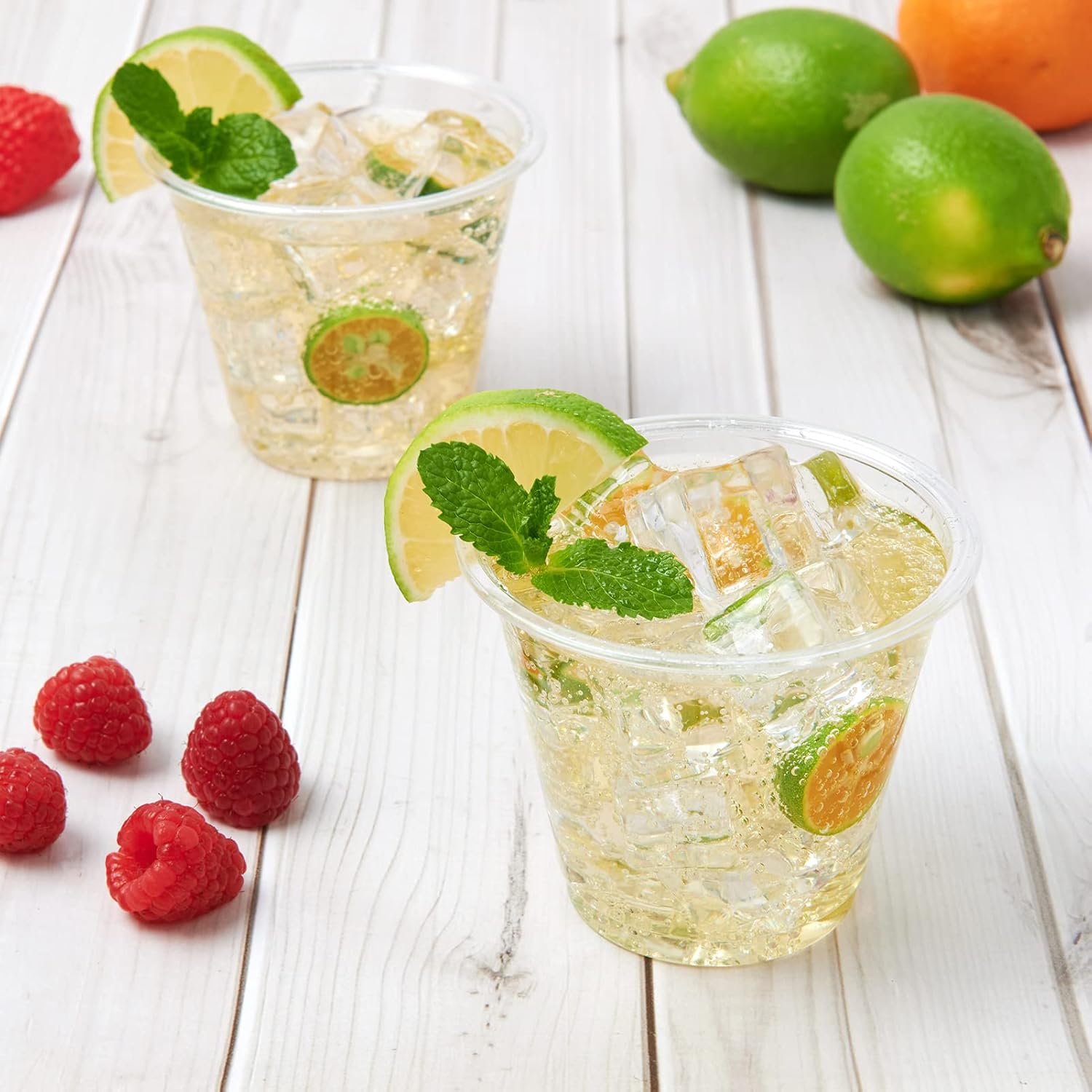 Turbo Bee 300 Pack 9oz Clear Plastic Cups for Parties