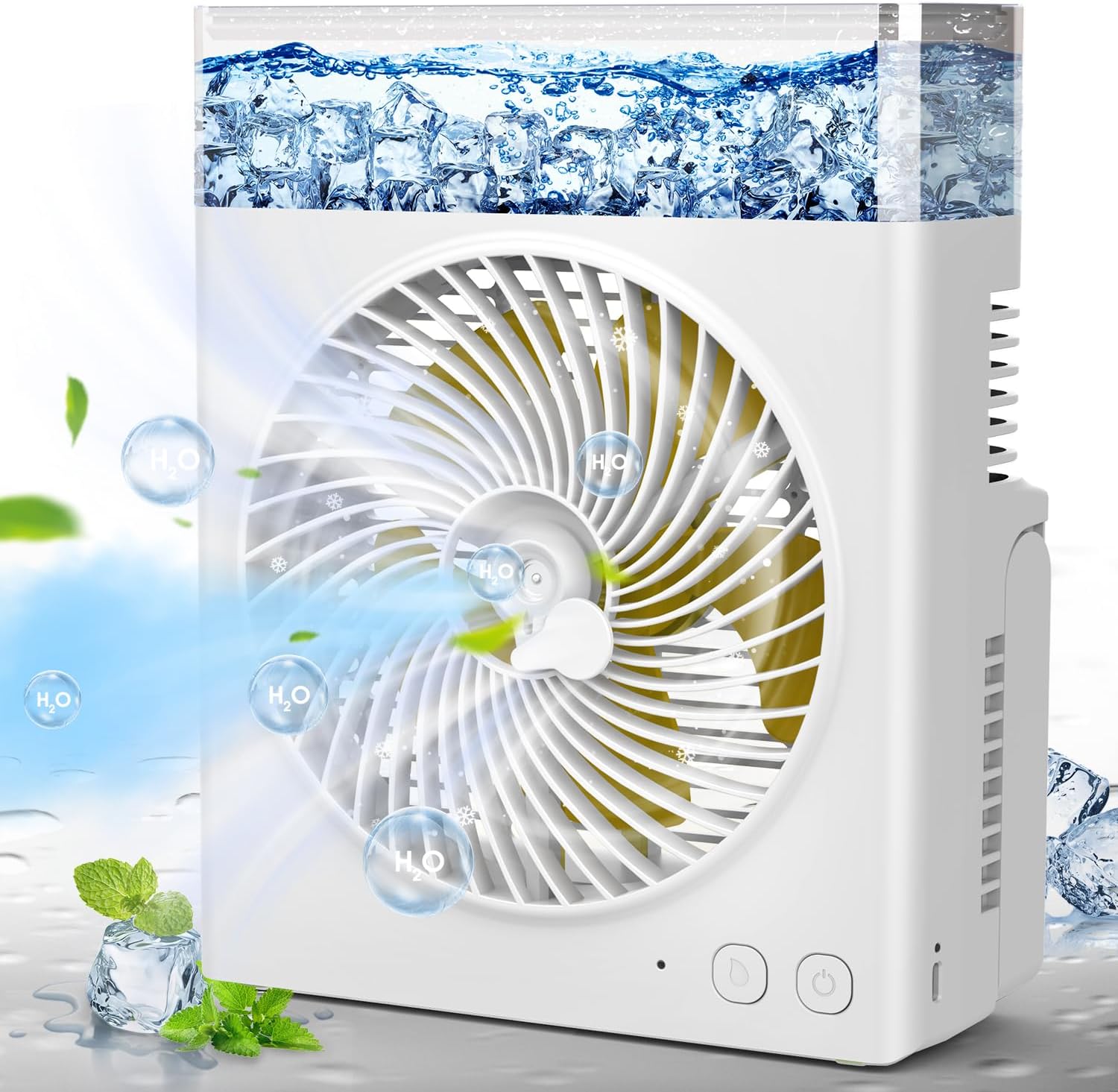 JINLICTE 8000mAh 8-Inch Misting Fan for Cooling