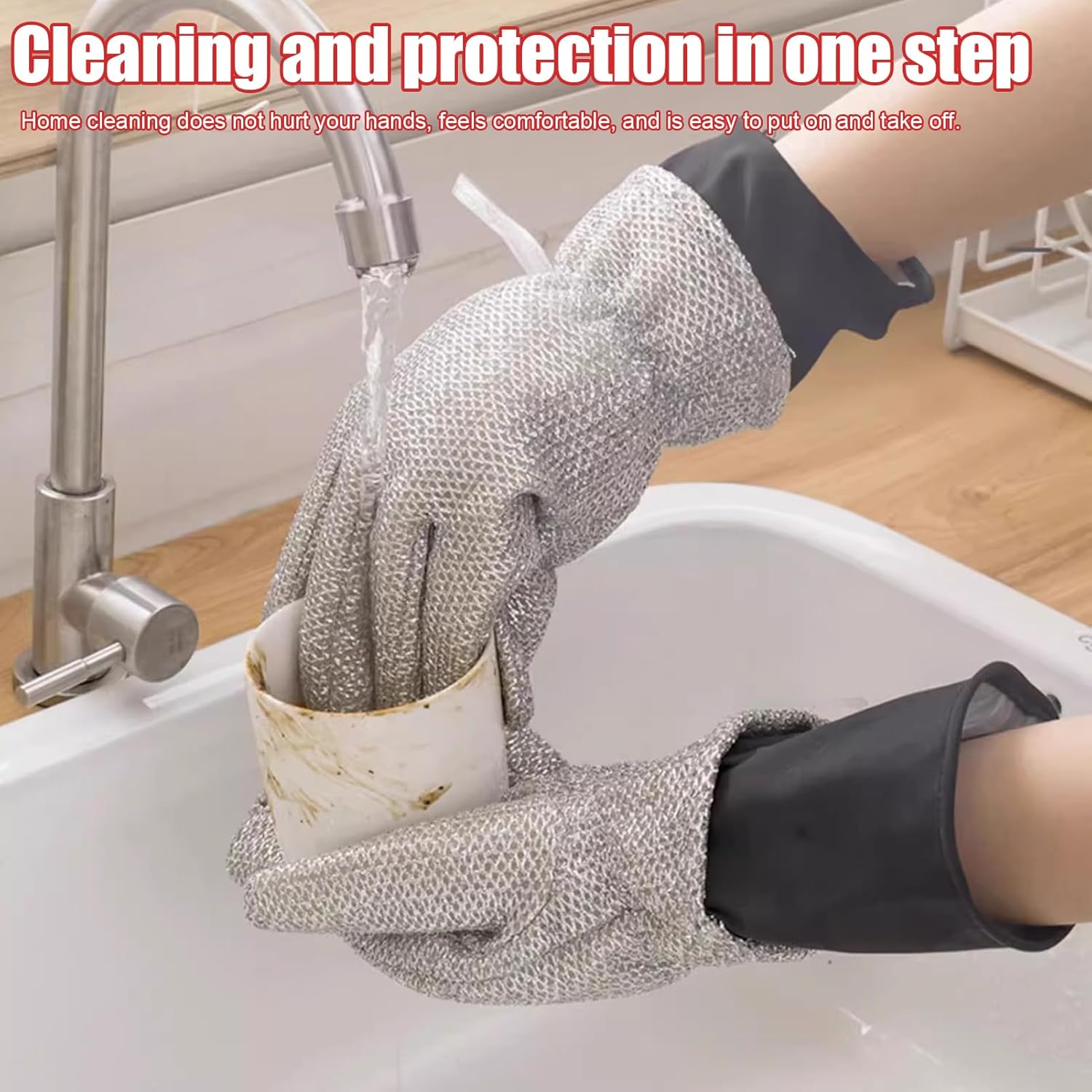 TRISTO Heat Resistant Kitchen Gloves for Cleaning