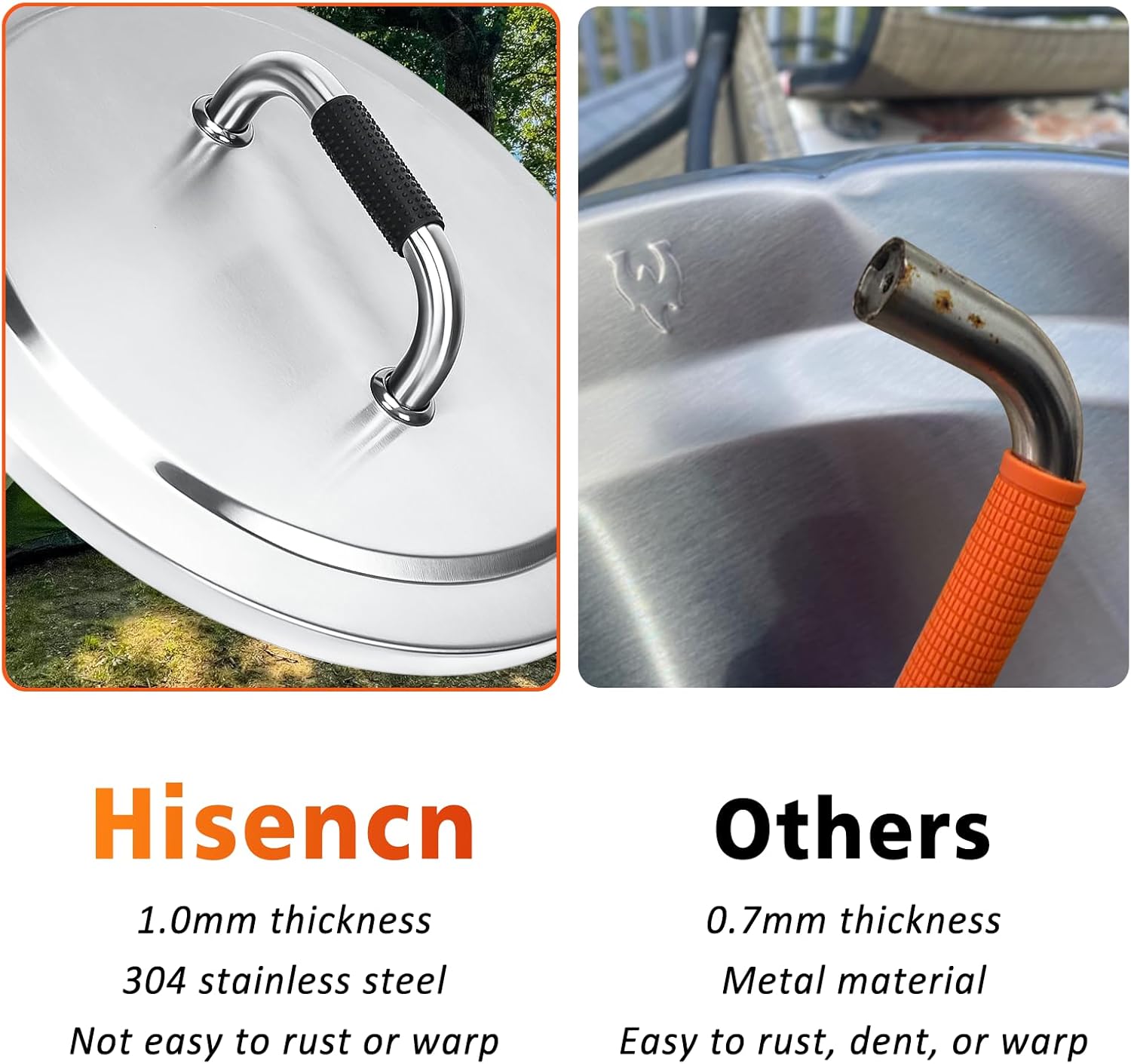 Hisencn Fire Pit Lid for Solo Stove Yukon 27 Inches
